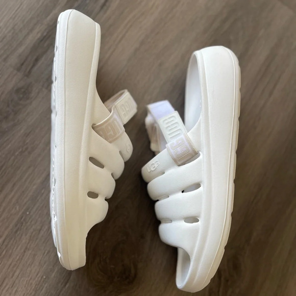 UGG Sport Yeah Slingback Slip On Sandals White - Picture 5 of 7